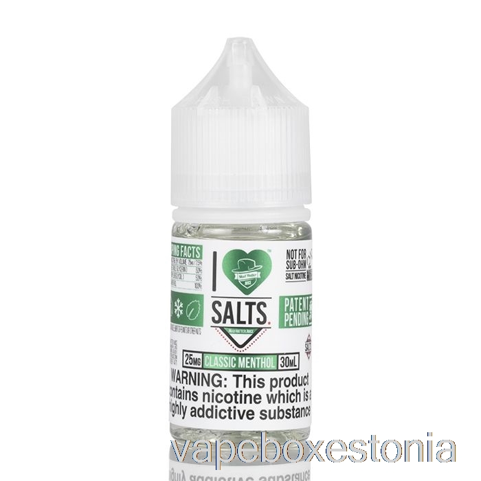Vape Box Estonia Klassikaline Mentool - I Love Salts - 30ml 50mg